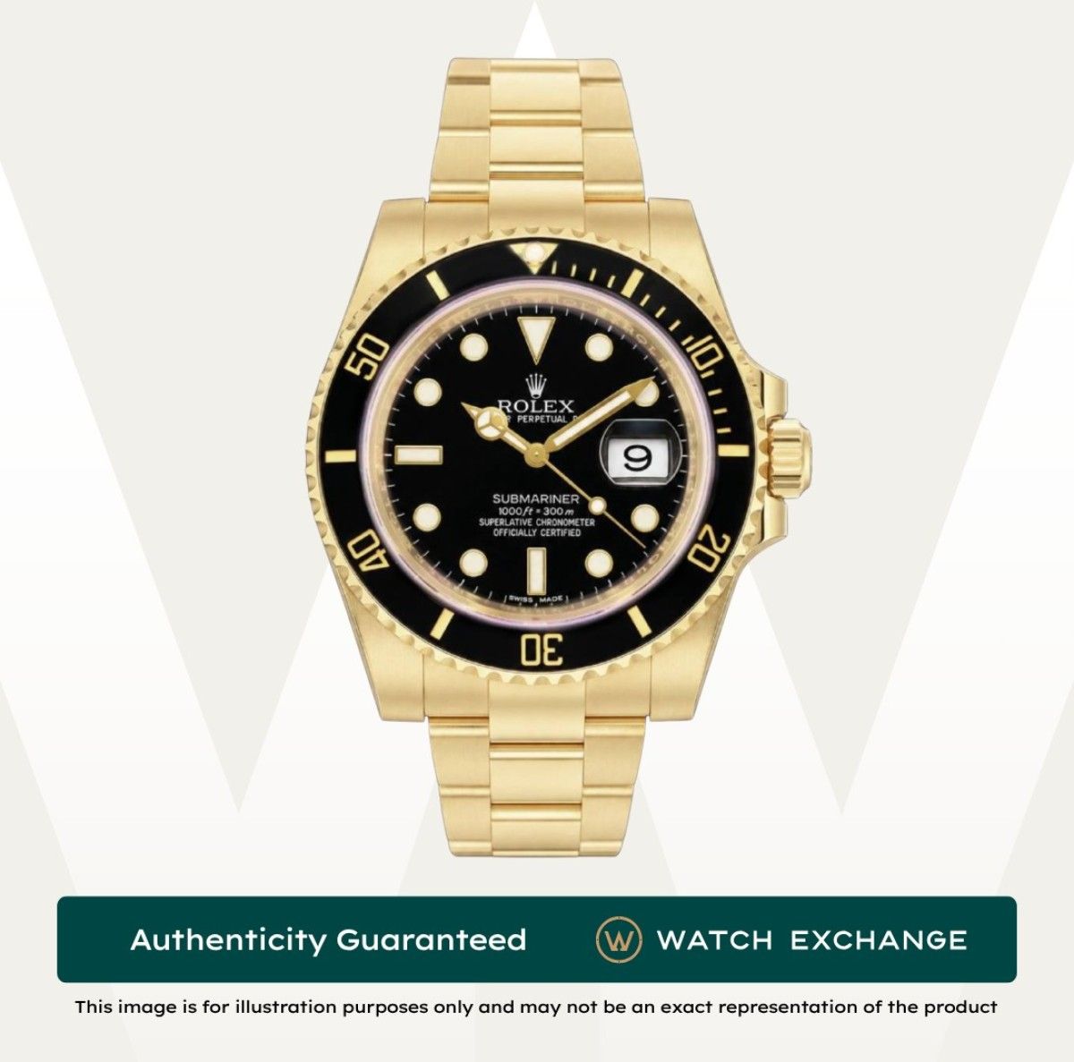 Mint Rolex Submariner Oyster 116618LN 116618 Black Dial Z25878 Feb 2013 (Category: Watches) located in Singapore. Submitted by watchexchange.sg (Listing ID 1444033964, Image 1). Description: Mint Rolex Submariner Oyster 116618LN 116618 Black Dial Z25878 Feb 2013 Price: $42,500 Brand: Rolex Model: 116618LN Condition: Mint Dial: Black Case Diameter: 40mm Material: Yellow Gold Original Box: Yes Original Cert/Papers: Yes Dated: Feb 2013 Warranty: 1 Y