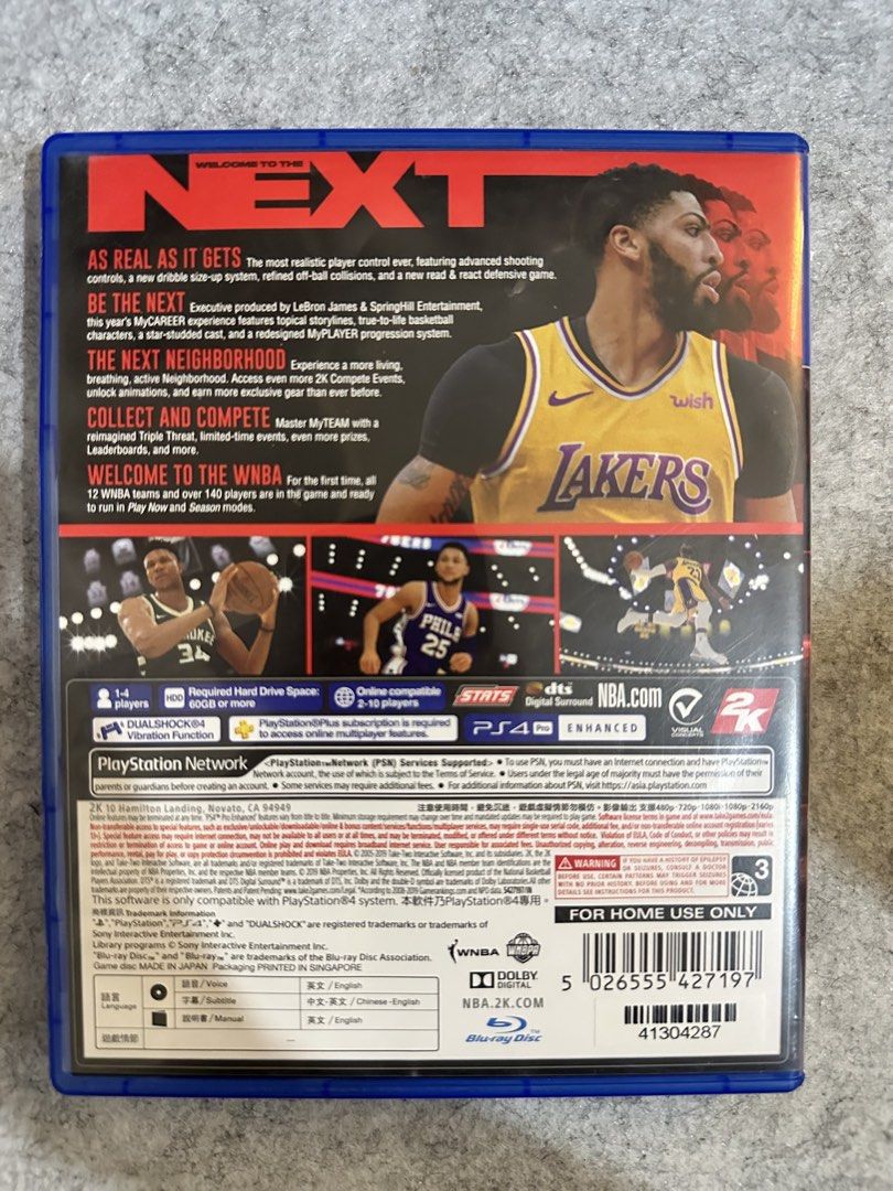 NBA 2K20 PS4 (Category: PlayStation) located in Manila. Submitted by cassie.adino (Listing ID 1456193202, Image 2). Description: No damage to casing and disc. Price is negotiable..
