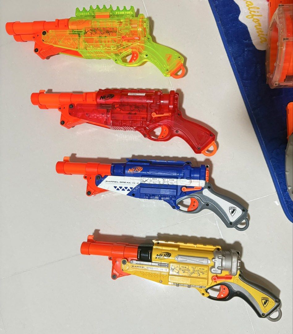 Nerf assorted bundle (Category: Action & Battle Toys) located in Singapore. Submitted by soulofvintage (Listing ID 1456137011, Image 1). Description: Selling as it is.