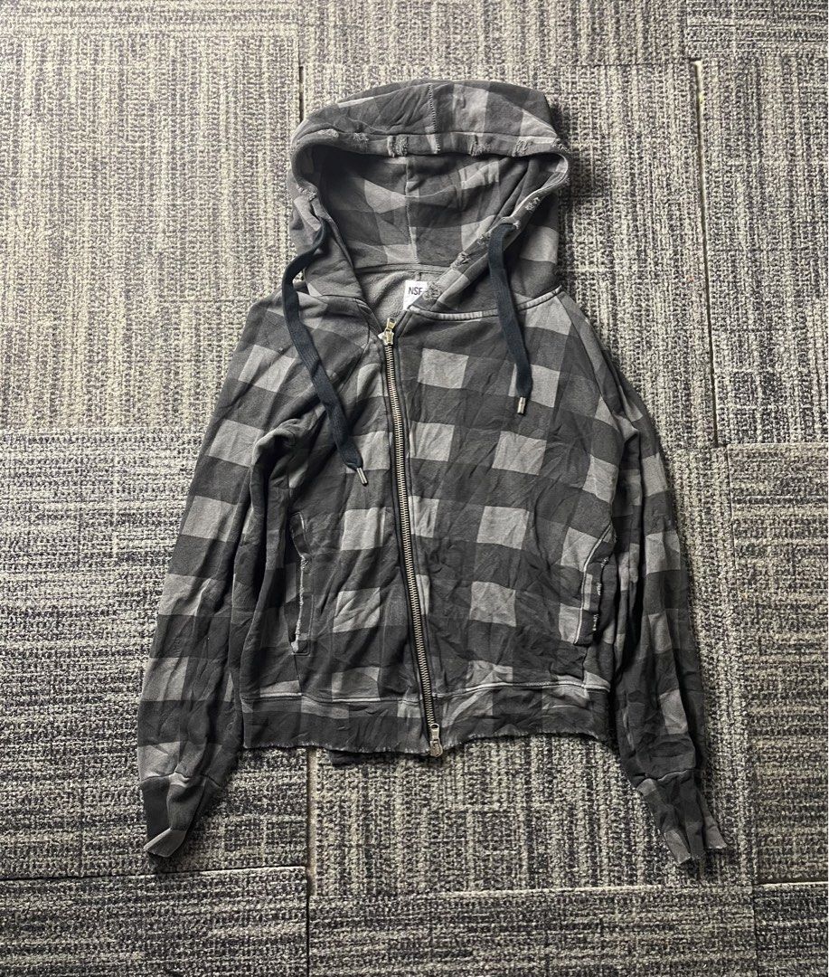 NSF Walker Asymmetrical Zip Up Hoodie (Category: Coats, Jackets and Outerwear) located in Taguig. Submitted by highlows (Listing ID 1456147846, Image 1). Description: size medium 19x24 no flaw good condition 9/10.