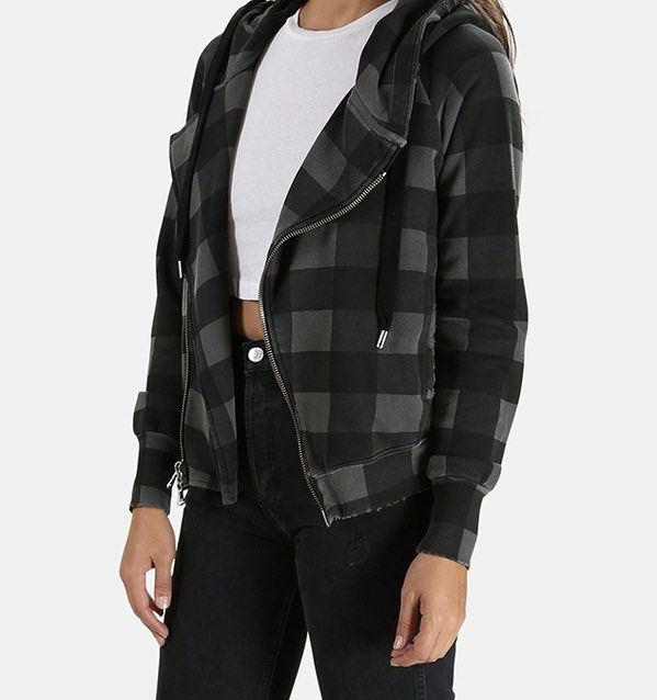 NSF Walker Asymmetrical Zip Up Hoodie (Category: Coats, Jackets and Outerwear) located in Taguig. Submitted by highlows (Listing ID 1456147846, Image 3). Description: size medium 19x24 no flaw good condition 9/10.