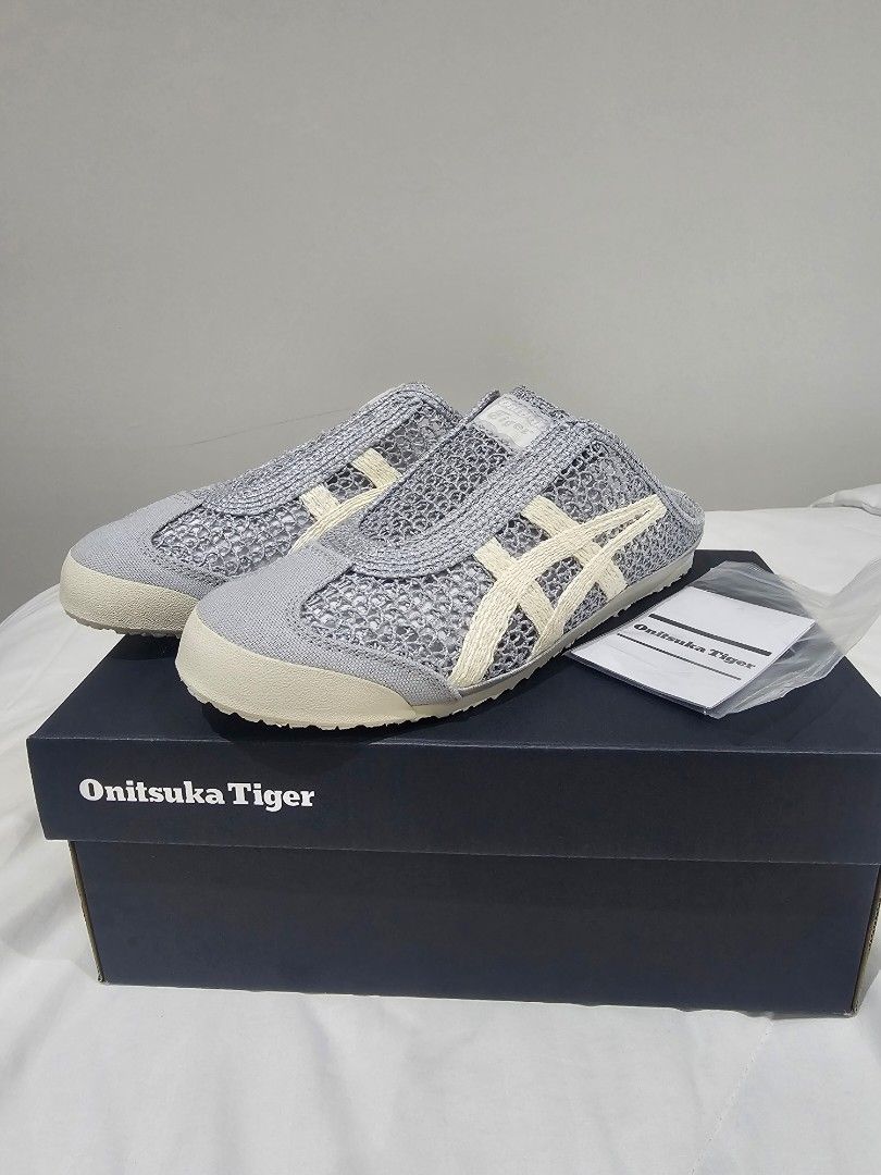 Onitsuka Tiger Mexico 66 Slip-On Mesh Grey (Category: Sneakers) located in Manila. Submitted by syefer08 (Listing ID 1456181871, Image 1). Description: - Onitsuka Tiger Mexico 66 Slip-On - Color: Grey mesh with cream stripes - Features: Super lightweight and breathable - Perfect for: Casual wear - Condition: Brand new, never worn - Includes: Original box and tags item original and brand new rfs: small size.
