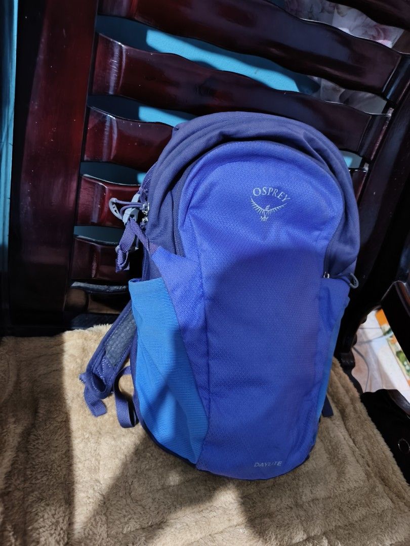Osprey Daylite Backpack Blue (Category: Backpacks) located in Manila. Submitted by dyastenthrift (Listing ID 1456185350, Image 3). Description: - Osprey Daylite backpack in a stylish blue color. - Convenient side pockets for water bottles. - Durable YKK zippers for smooth operation. - Padded back panel for enhanced comfort during wear. - Adjustable straps for a customized fit. - Ideal for day trips, hiking, or everyday commuting..