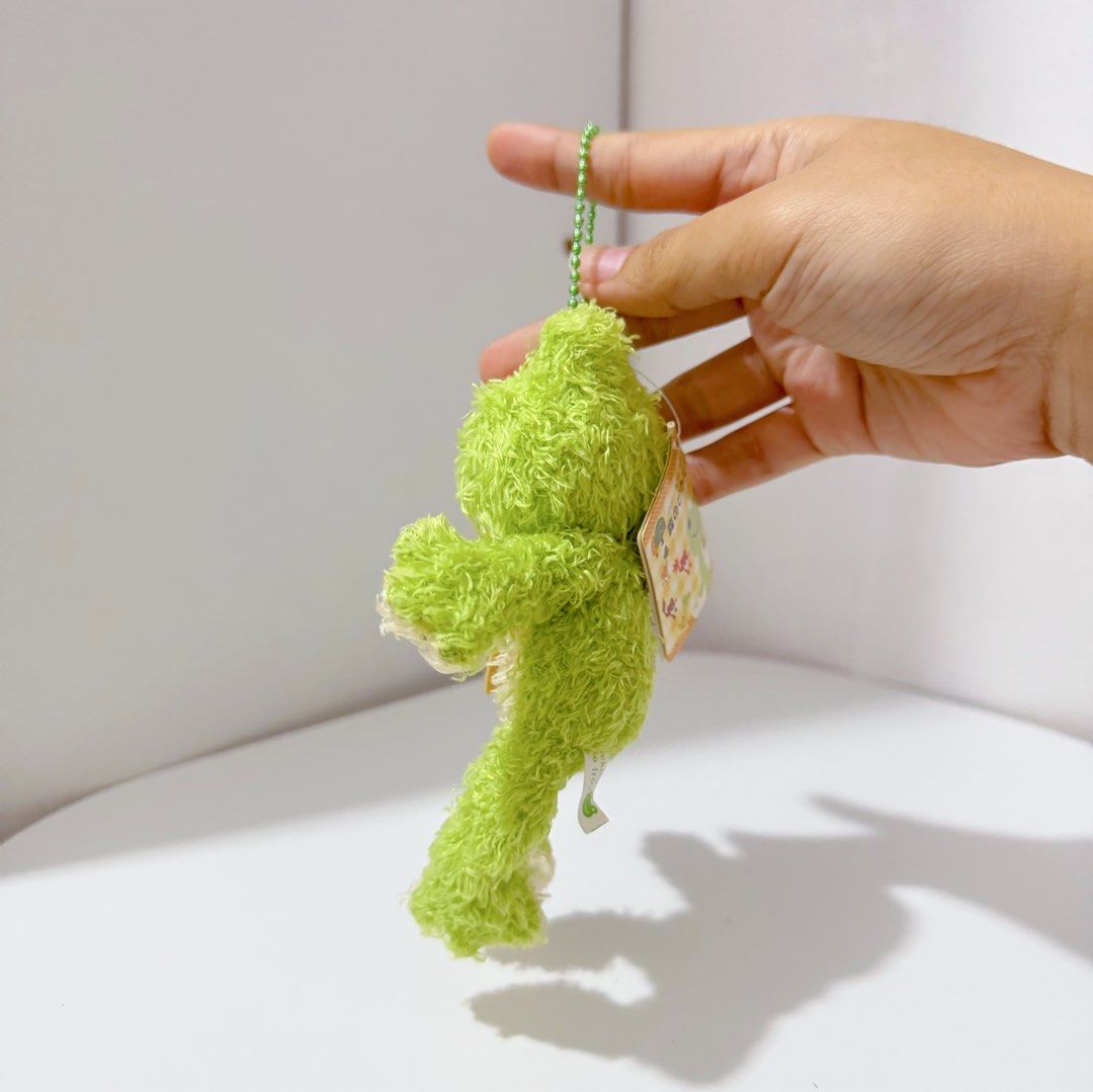 Pickle the Frog “pickles in the forest” Charm Plush (Category: Plushies & Soft Toys) located in Manila. Submitted by ashyyel_ (Listing ID 1456228158, Image 2). Description: new with papertag.