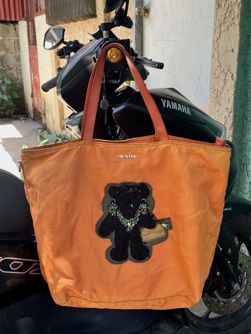 Prada bear orange tote (Category: Luxury Bags & Wallets) located in Cagayan de Oro. Submitted by allaboutukayukaybagscdo (Listing ID 1456177828, Image 1). Description: .