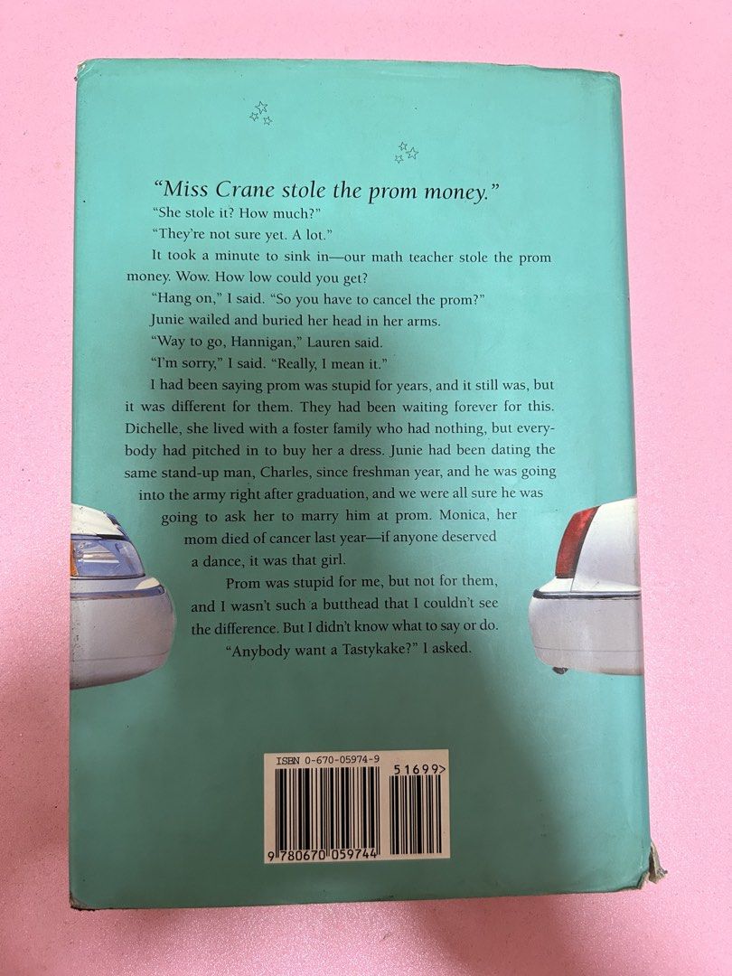 Prom by Laurie Halse Anderson - Signed Copy (Category: Storybooks) located in Quezon City. Submitted by kris_11 (Listing ID 1456075933, Image 2). Description: - Signed paperback copy of 'Prom' by Laurie Halse Anderson. - Ideal for readers who enjoy teen fiction..
