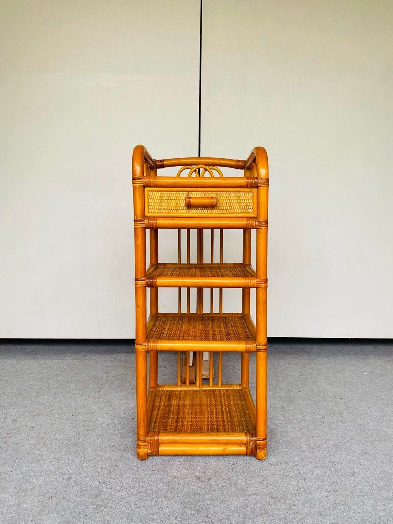 RATTAN TELEPHONE STAND WITH DRAWER (Category: Shelves, Cabinets & Racks) located in Manila. Submitted by jerichocal17856 (Listing ID 1456144395, Image 2). Description: “JAPAN SURPLUS” RATTAN TELEPHONE STAND WITH DRAWER SIZE: 14L” x 14W” x 35H” inches (AS-IS ITEM) IN GOOD CONDITION.
