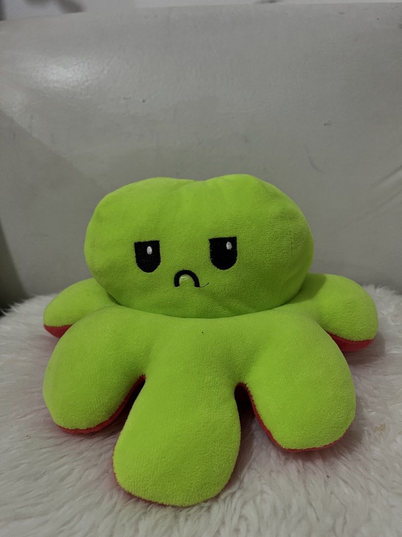 Reversible Octopus Plush Toy - Happy & Sad (Category: Plushies & Soft Toys) located in Imus. Submitted by solenescart (Listing ID 1456156446, Image 2). Description: NOTE: - needs minimal cleaning RFS: - I don’t need it anymore MOD: J&T / LALAMOVE MOP: BDO bank transfer / GCASH SELLER’s LOC: Buhay na Tubig, Imus, Cavite.