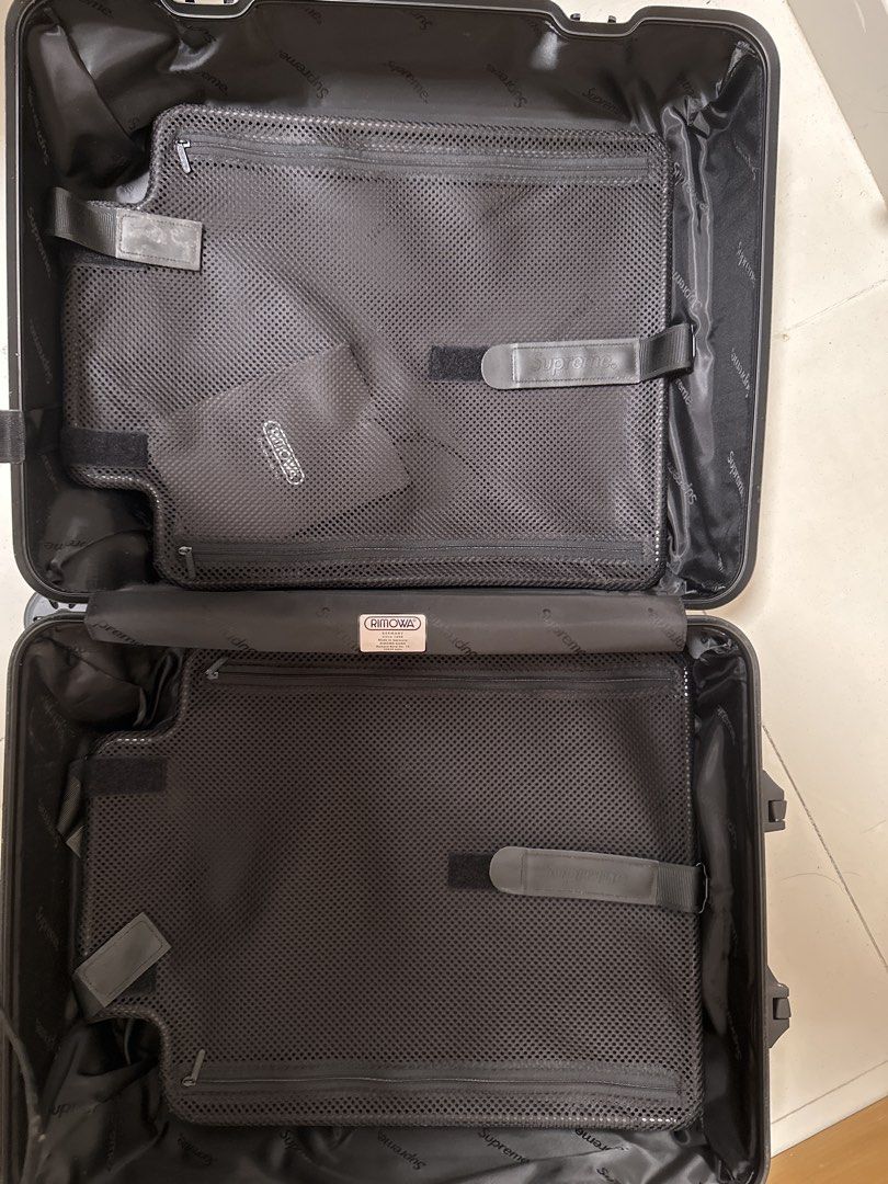 RIMOWA supreme suitcase 100% real （分類：旅遊 - 旅行必需品及用品）位於 Hong Kong。 由 wt0608 提交（商品編號 1456136643，圖片 3）。簡介： 100% real Full set Exterior 80% new Interior 95%new Uses once only。
