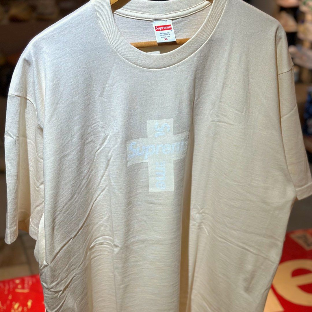Supreme FW20 Cross Box Logo Tee Beige (Category: Tshirts & Polo Shirts ) located in Quezon City. Submitted by inside_plug (Listing ID 1456097013, Image 2). Description: For Sale Supreme FW20 Cross Box Logo Tee Beige - XL Brandnew Dm us to purchase.
