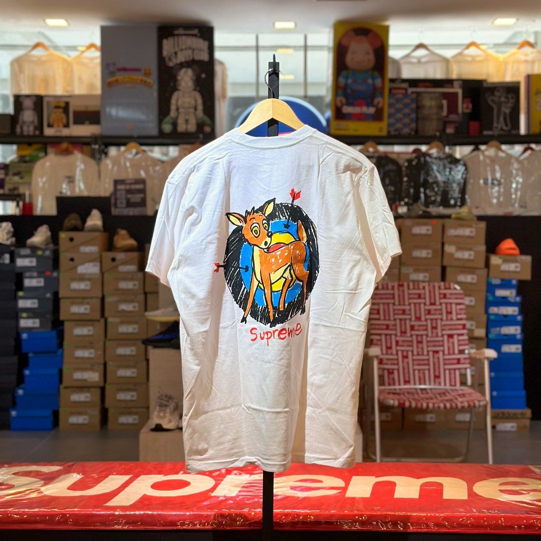 Supreme SS22 Deer Tee White (Category: Tshirts & Polo Shirts ) located in Quezon City. Submitted by inside_plug (Listing ID 1456099114, Image 2). Description: For Sale Supreme SS22 Deer Tee White - Large Brandnew Dm us to purchase.