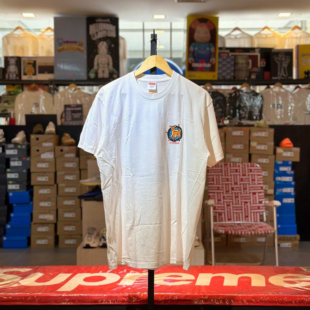 Supreme SS22 Deer Tee White (Category: Tshirts & Polo Shirts ) located in Quezon City. Submitted by inside_plug (Listing ID 1456099114, Image 1). Description: For Sale Supreme SS22 Deer Tee White - Large Brandnew Dm us to purchase.