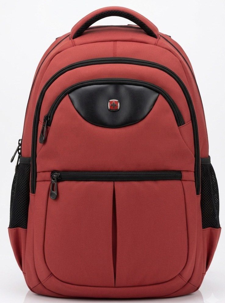 SwissGear Multi-Compartment Laptop Backpack (Red/Black) (Category: Backpacks) located in San Juan City. Submitted by kera.g815 (Listing ID 1456113545, Image 1). Description: Looking for an incredibly durable, spacious, and reliable bag for school, work, or travel? Up for grabs is a heavy-duty SwissGear backpack in a bold red and black colorway! Known for their rugged durability and smart organization, SwissGear bags are built to last. This model 