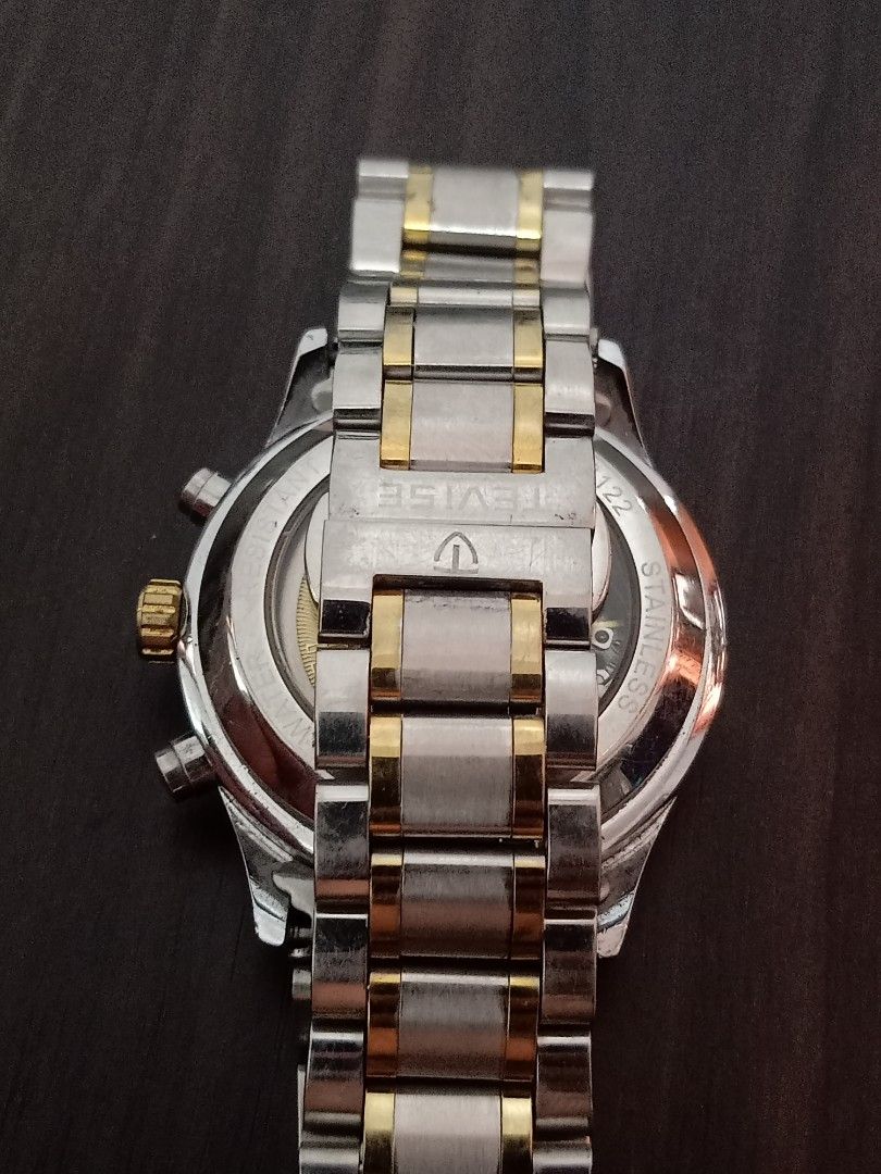 Tevese automatic (Category: Men's Watches) located in Las Pinas. Submitted by the_recycle_shop (Listing ID 1456080805, Image 3). Description: Original good working condition Automatic with working chronograph 40mm wrist size 7 inches.