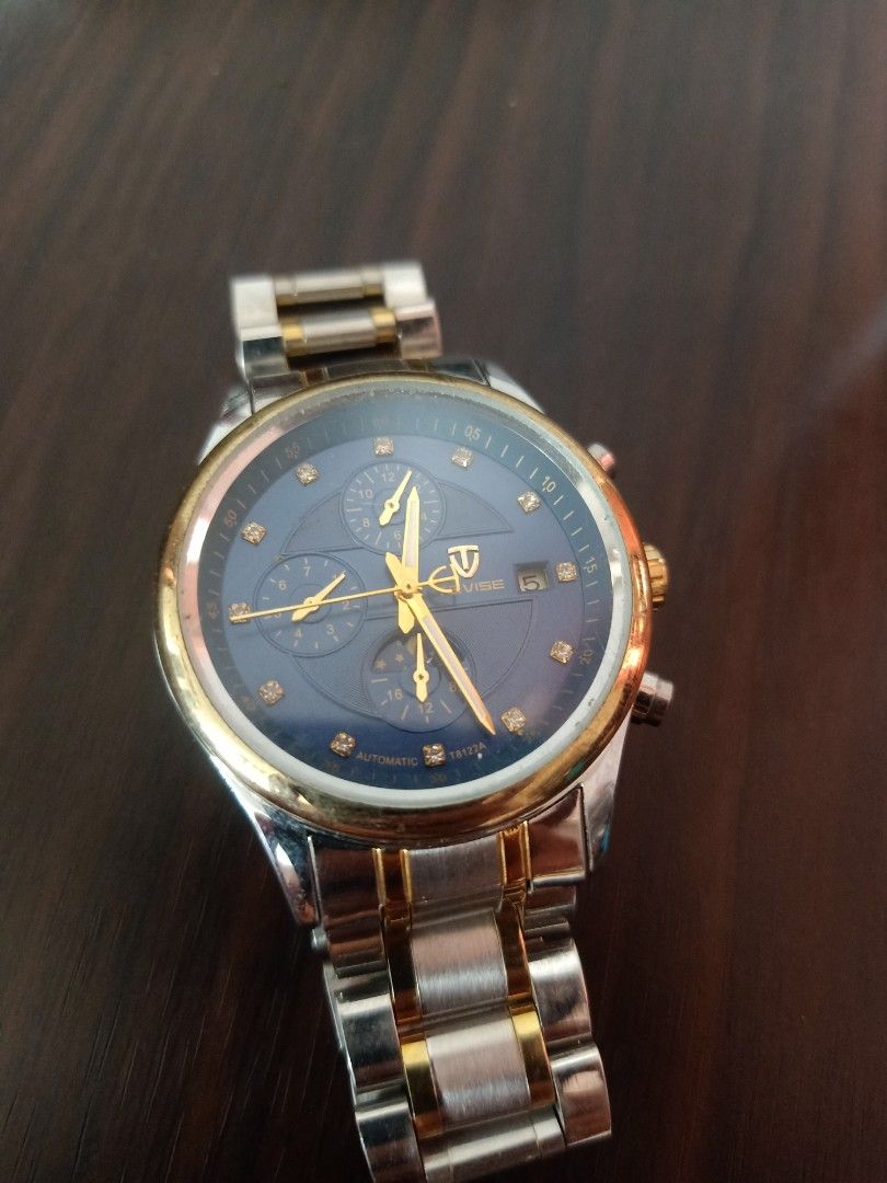 Tevese automatic (Category: Men's Watches) located in Las Pinas. Submitted by the_recycle_shop (Listing ID 1456080805, Image 2). Description: Original good working condition Automatic with working chronograph 40mm wrist size 7 inches.