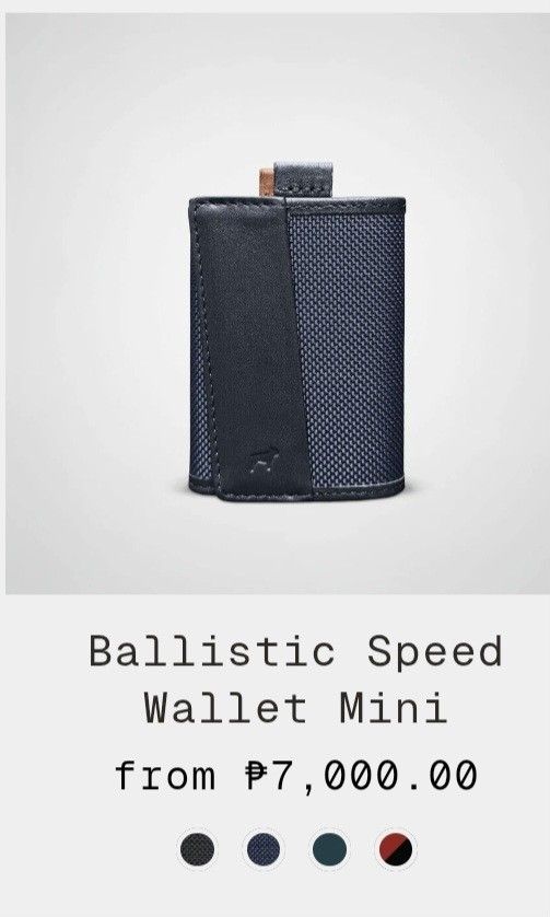 The Frenchie Co. Ballistic Speed Wallet Mini (Category: Wallets & Card Holders) located in Manila. Submitted by superseansean (Listing ID 1456219363, Image 2). Description: - The Frenchie Co. Ballistic Speed Wallet Mini - Made with durable ballistic nylon and premium full-grain Italian leather - Ultra-compact and card-sized for quick and easy access - Built-in RFID protection to keep your cards secure - Comes with original box and packaging - Ide