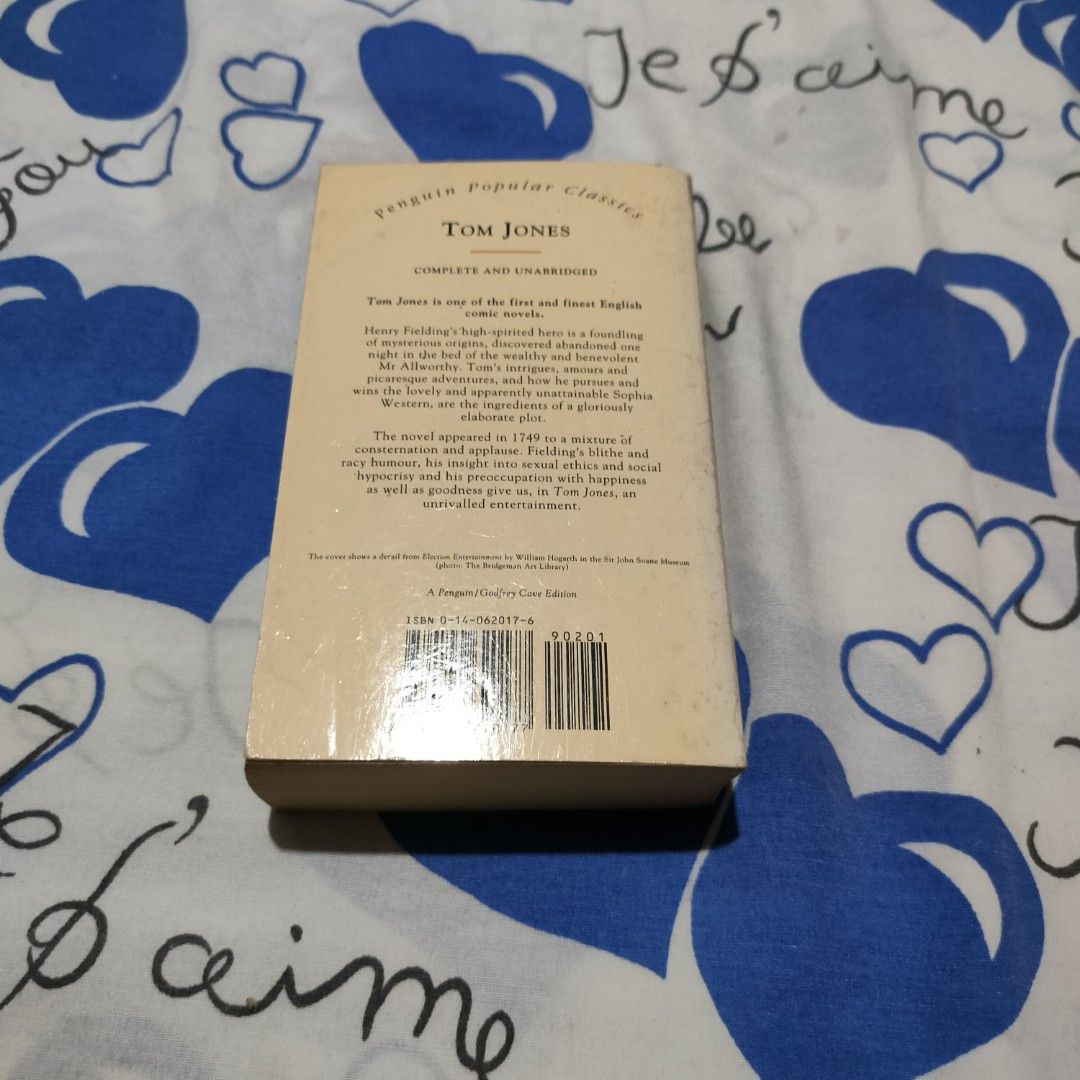 Tom Jones by Henry Fielding Penguin Popular Classics (Category: Storybooks) located in Santa Maria. Submitted by shade.lost (Listing ID 1456054528, Image 2). Description: - Tom Jones by Henry Fielding - Penguin Popular Classics edition - Complete and unabridged - A foundational work of English literature - Story of adventure, romance, and social commentary - Ideal for literature enthusiasts MOP: Gcash MOD: J&T.