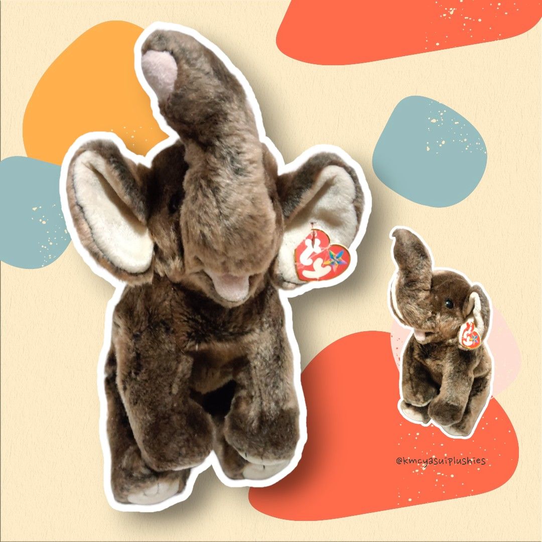 TY fluffy beanie elephant (Category: Plushies & Soft Toys) located in Pasig City. Submitted by micaaalodeon (Listing ID 1456223158, Image 1). Description: .