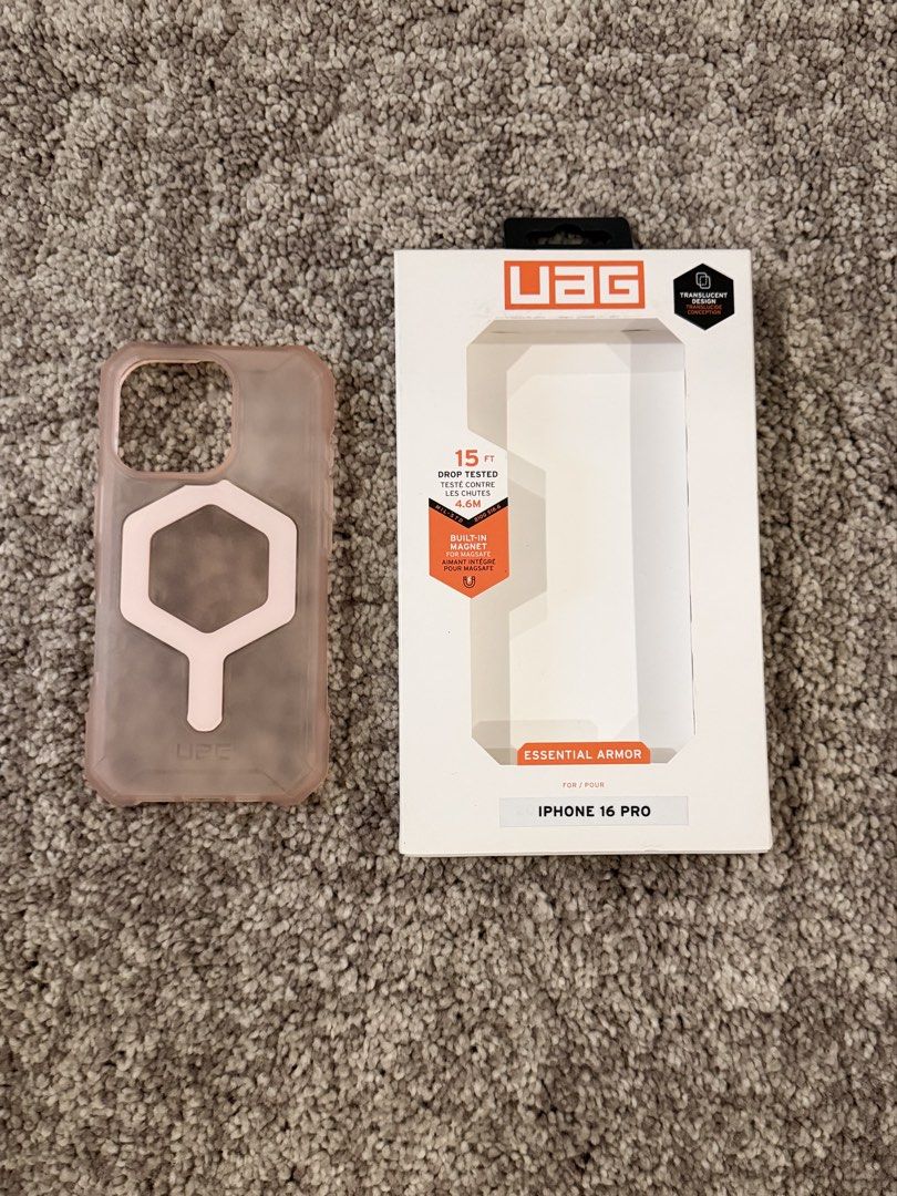 UAG Essential Armor (Rose) for iPhone 16 Pro (Category: Cases & Sleeves) located in San Juan City. Submitted by jerilim (Listing ID 1456144957, Image 1). Description: RFS: Decluttering.
