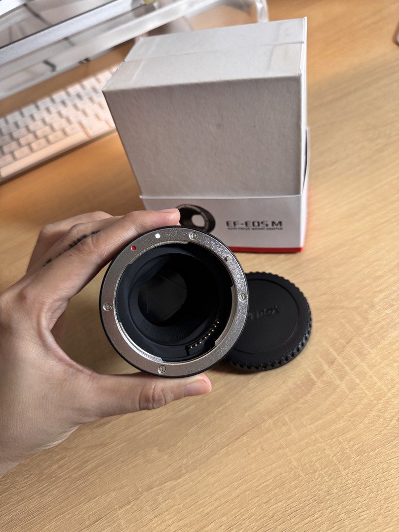 Viltrox EF-EOS M Auto Focus Mount Adapter for Canon EF Lens (Category: Lens & Kits) located in Manila. Submitted by krysreyes_ (Listing ID 1456071120, Image 3). Description: - Viltrox EF-EOS M Auto Focus Mount Adapter - Allows Canon EF lenses to be used on Canon EOS M cameras - Comes with original box and packaging - Perfect for expanding your lens collection and creative possibilities.