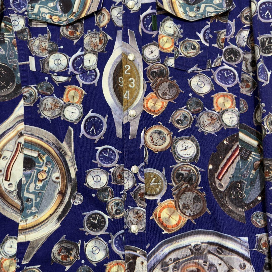 Vtg. Paul Smith Jeans Clock Print Shirt (Category: Tshirts & Polo Shirts ) located in Dinalupihan. Submitted by brokencasket (Listing ID 1456199932, Image 2). Description: Vtg. Paul Smith Jeans Clock Print Shirt Size S on tag. Measurements on photo. Color may vary due to lighting..