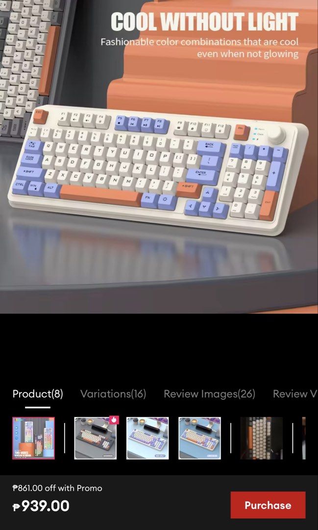 Wired Retro Mechanical Keyboard with RGB Lighting (Category: Computer Keyboard) located in Quezon City. Submitted by rebagged.mnl (Listing ID 1456183240, Image 2). Description: Price includes sf within MM - Cool retro-style mechanical keyboard - Ideal for gaming and typing Rfs: decluttering. Nawala na kaadikan ko sa keyboard 😂.
