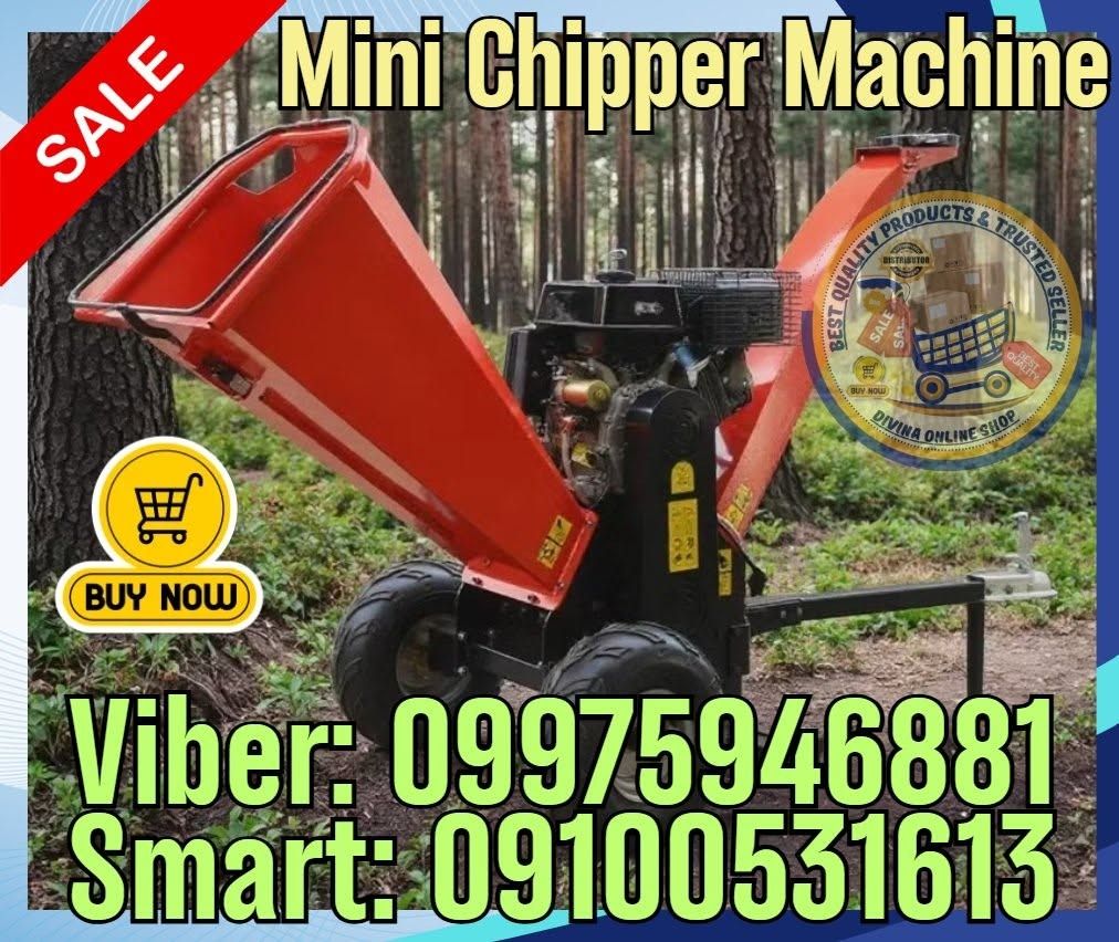 Wood Chipper Machine Crushing Wood Crusher Machine (Category: Construction Tools & Equipment) located in Manila. Submitted by luckywater-f5060a (Listing ID 1456080837, Image 1). Description: 🌏 We Can Deliver Nationwide 👉 AP Cargo, LBC & Lalamove (🛳️ Sea /✈️ Air Freight) Price: 187,110 🎀 Mini Chipper Machine ✅💯 Guaranteed Seller ✅ High Quality Products ✅💯 Legit Distributor ✅ Complete Documents ✅ Free Shipping and Handling ✅ 1 Year Warranty M