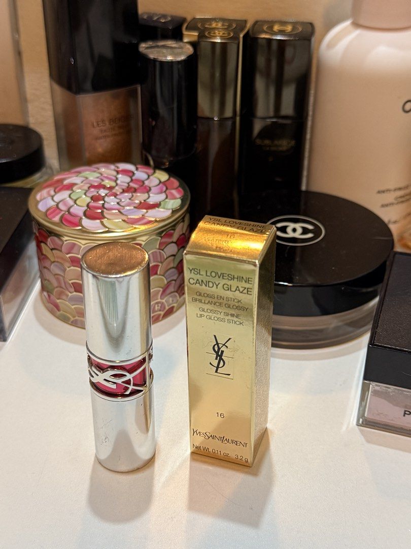 Ysl candy glaze 16 (Category: Makeup) located in Makati City. Submitted by luxxyfinds (Listing ID 1456191231, Image 2). Description: Ysl loveshine candy glaze Shade 16 watermelon high - Swatched once only (shade not for me) - Bought it from YSL powerplant for 3K slightly negotiable!.