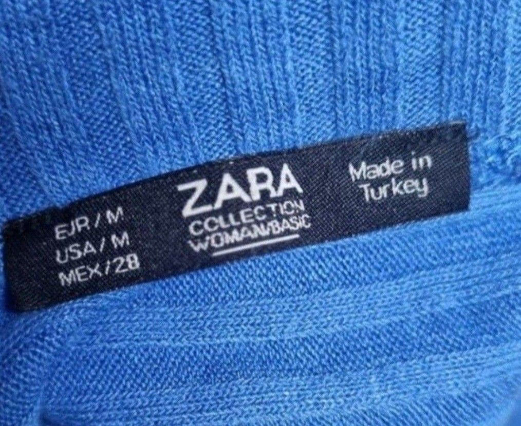 Zara Blue Ribbed Midi Skirt Woman/Basic Size M (Category: Skirts) located in Quezon City. Submitted by kcobs (Listing ID 1456081943, Image 2). Description: - Blue midi skirt from Zara - Ribbed texture with medium stretch - Asymmetrical hemline - Woman/Basic collection - Made in Turkey - Size M (EUR/M, USA/M, MEX/28) - Great for casual wear - nice fit - good condition .