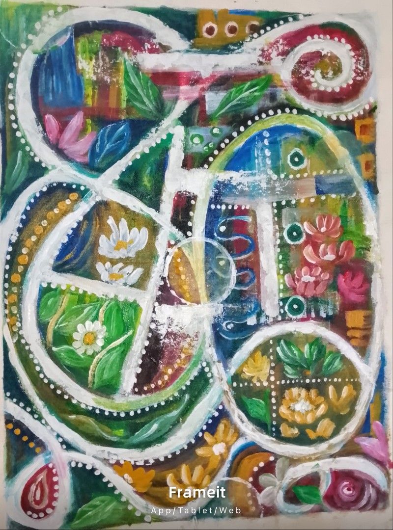 #008 Abstract Painting (Category: Art & Prints) located in Manila. Submitted by alarts (Listing ID 1456323186, Image 2). Description: Materials: Acrylic paint on Stretched canvas Size: 17 x 23 inches.