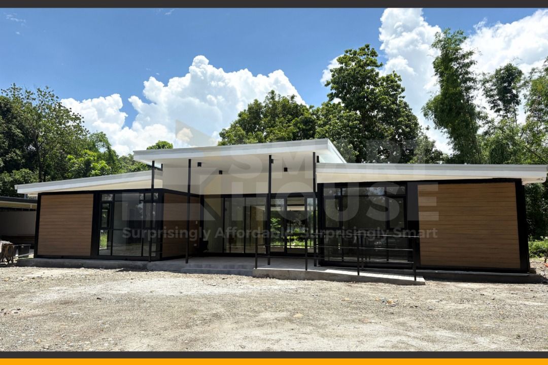 10 CUSTOMIZED PREFAB CONTAINER UNITS (Category: Construction & Building Materials) located in Quezon City. Submitted by Smarthouseph (Listing ID 1456237425, Image 2). Description: Hindi mo aakalain na gawa sa Prefab Container House ang project na ito — modern, clean, spacious, at premium-looking! Pero ang mas nakakabilib? THIS ENTIRE HOME CONSISTS OF 10 PREFAB CONTAINER UNITS! Yes, 10 units na pinagsama at customized para maging isang modern at f