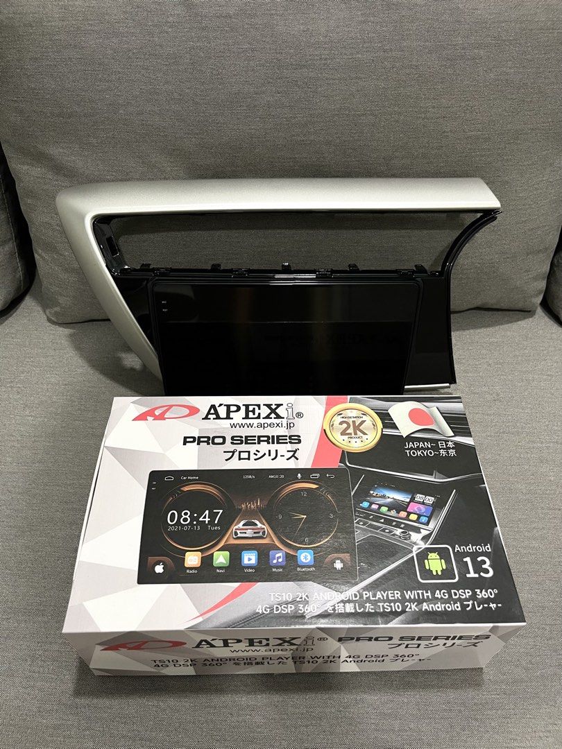 2K Android Player (Category: Auto Accessories) located in Kuala Lumpur. Submitted by lucius9449 (Listing ID 1456246939, Image 1). Description: 🔥 APEXi PRO SERIES TS10 2K Android Player – 4GB + 32GB 🔥 For Perodua Myvi FL, comes with Myvi FL 10” OEM-style casing. 📌 Specifications: • APEXi PRO SERIES TS10 • 10“ 2K Full Fit Display • Android 13 • 4GB RAM + 32GB ROM • 4G / WiFi / GPS / Bluetooth • Wireless CarPlay & Android Auto • Built-in DSP / 48