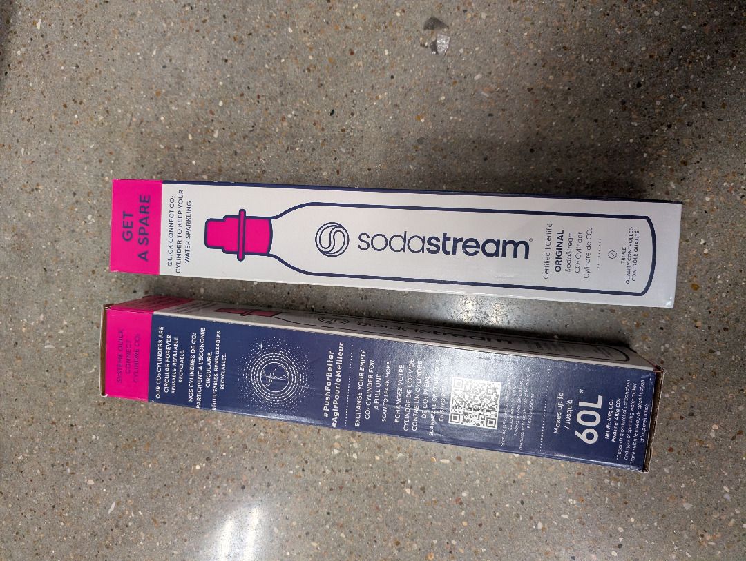 $700 for 2: SodaStream CO2 Cylinder 60L full for soda water maker ...