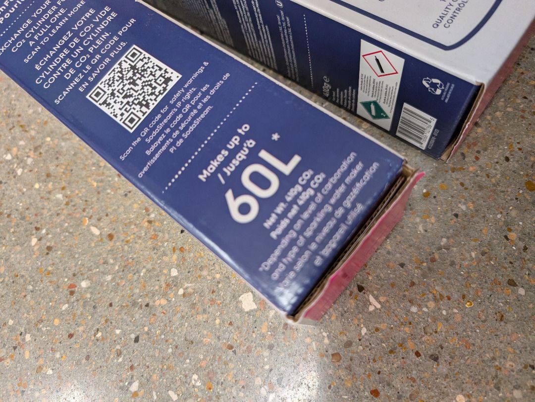 $700 for 2: SodaStream CO2 Cylinder 60L full for soda water maker ...