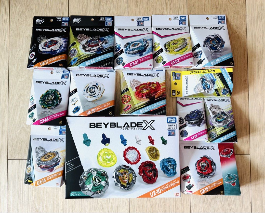 全新行版Beyblade X 爆旋陀螺UX-01 CX-13 BX-49 UX-14 UX-19 CX-11