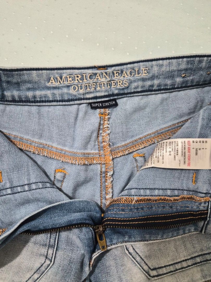 American Eagle Super Stretch Hi-Rise Shortie (Category: Shorts) located in Manila. Submitted by fasyon (Listing ID 1456334970, Image 3). Description: size US4 no flaws authentic.