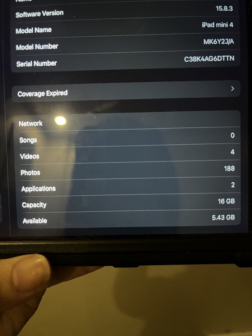 Apple Ipad Mini 4 (Category: Laptops & Notebooks) located in Mandaluyong City. Submitted by epic_dgarage (Listing ID 1456369039, Image 3). Description: Issue: a bit slow screen response on the left side (portrait mode) Once on landscape no issue. with free case.