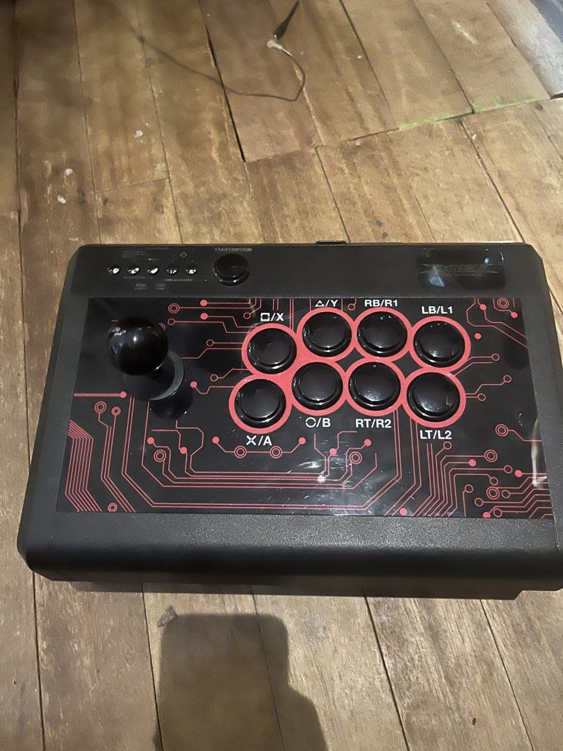 Arcade Stick DOBE (Category: Controllers) located in Manila. Submitted by andreuarfp (Listing ID 1456398723, Image 2). Description: - DOBE ARCADE STICK - Swapped x, y, a, b for SANWA buttons. - Working with included cable and box. - Used mostly with PC and PS4. RFS: Not being used. Quit..