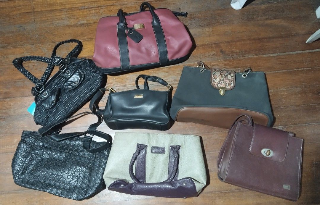 Assorted Shoulder bags | Ukay-ukay bags (Category: Luxury Bags & Wallets) located in Quezon City. Submitted by rizshamelo (Listing ID 1433888754, Image 2). Description: TAKE ALL - assorted preloved shoulder bags All in good condition. RFS: decluttering .