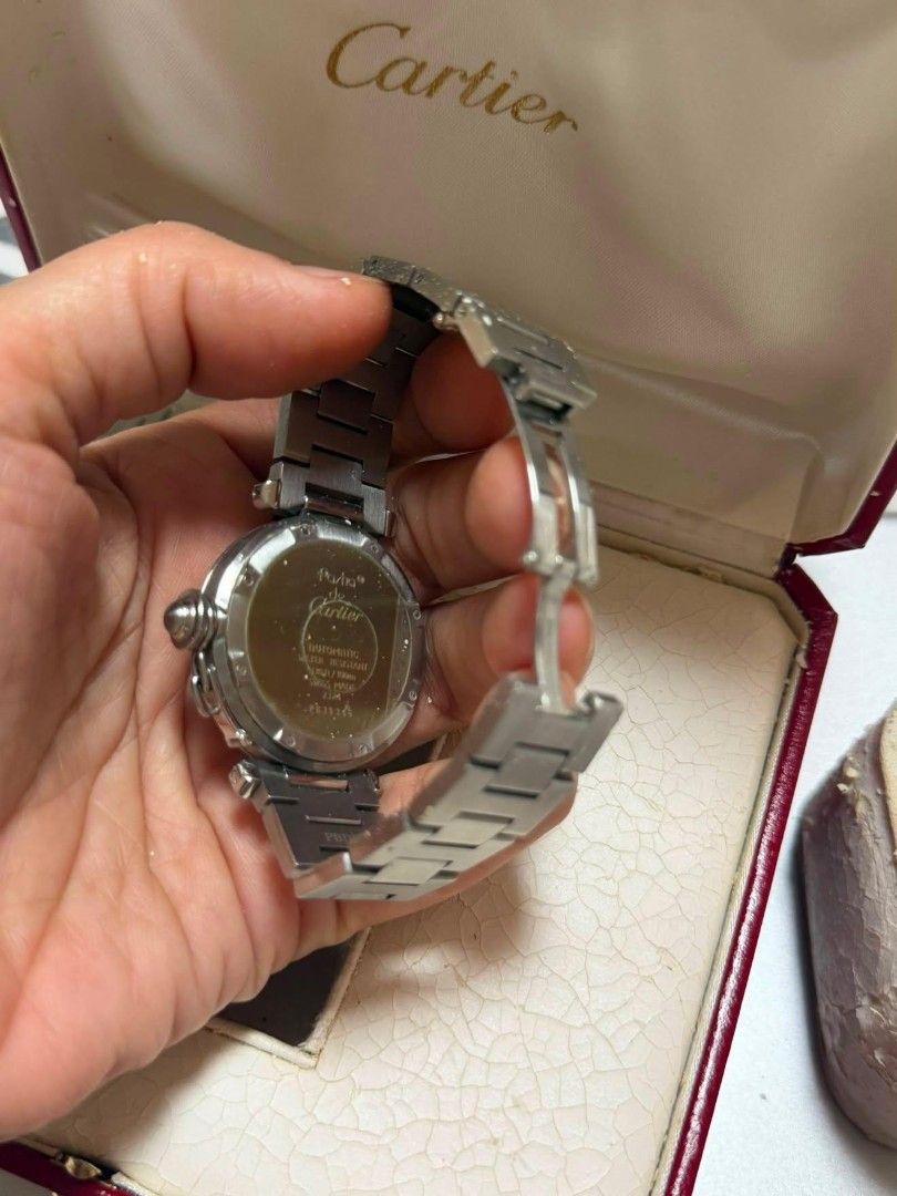 Authentic Cartier Pasha Watch (Category: Luxury Watches) located in Pasig City. Submitted by castlescollections (Listing ID 1456293436, Image 2). Description: Guaranteed Authentic Cartier Pasha Watch with box and papers.