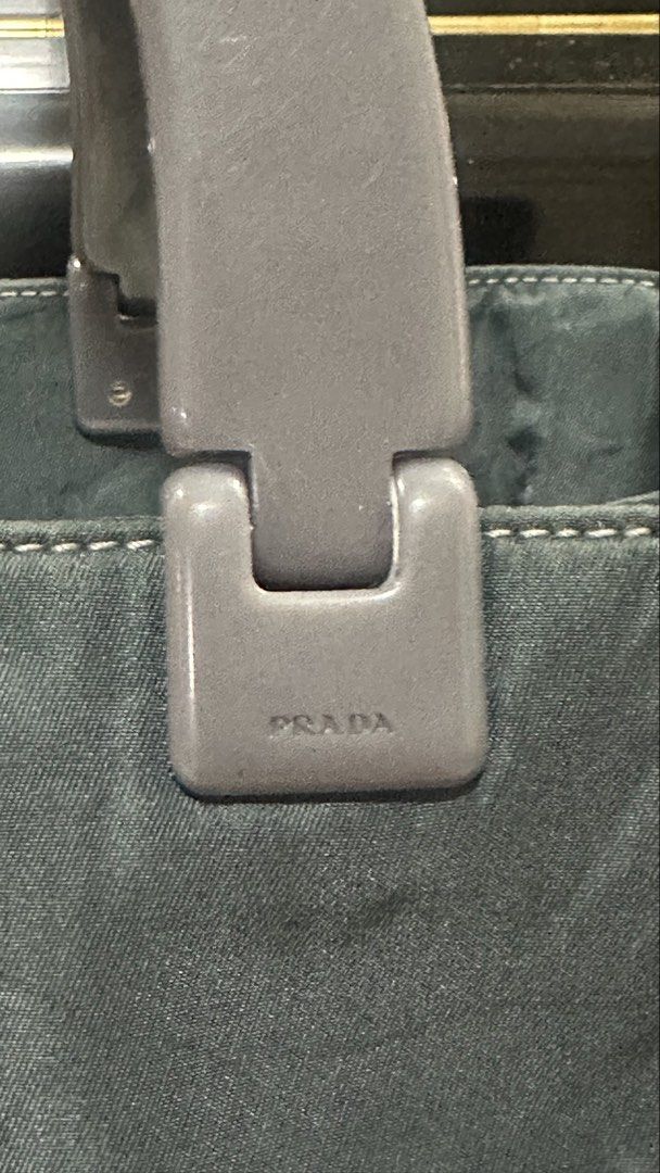 Authentic Prada Vintage Nylon Handbag (Category: Luxury Bags & Wallets) located in Las Pinas. Submitted by marshmallowmax (Listing ID 1456311209, Image 3). Description: Excellent used! Minimal signs of use, no flaws Med size No inclusions.