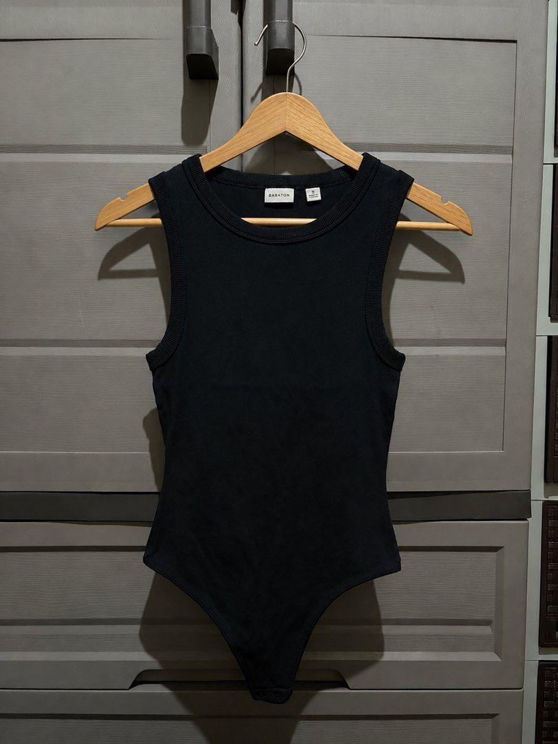 Babaton Black Ribbed Tank Bodysuit Size S (Category: Sleeveless) located in Lucena. Submitted by te_arts (Listing ID 1456321704, Image 2). Description: used once!!.