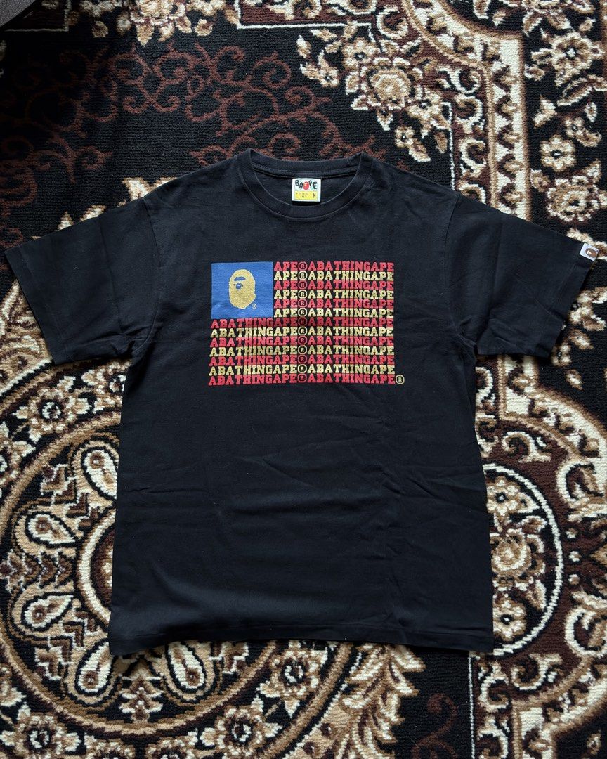 Bape American Flag Shirt (Category: Tshirts & Polo Shirts ) located in Makati City. Submitted by _thriftgallery (Listing ID 1456327881, Image 1). Description: .