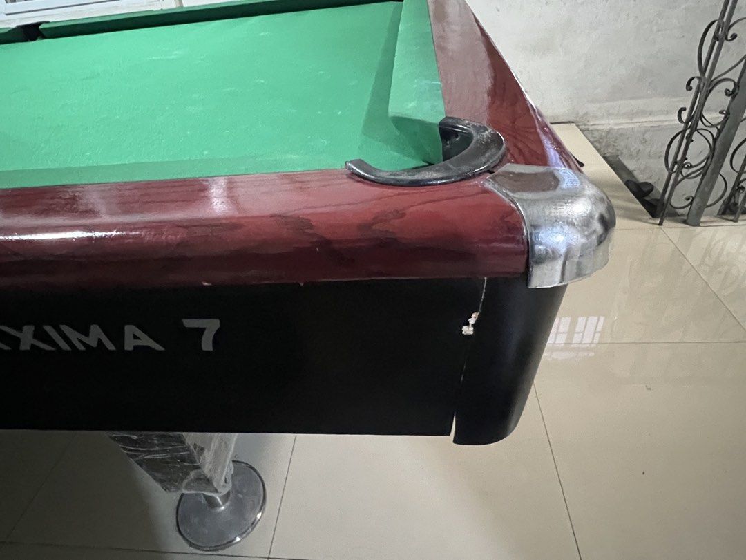 billiards for sale (Category: Billiards and Bowling) located in Manila. Submitted by newriver-b253 (Listing ID 1456381684, Image 3). Description: billiards maxima7 forsale canopy location: 10 socorro at biglang awa subdvision novaliches qc rfs: decluttering mura n po yan kayo n po bahala mag baklas at kabit.