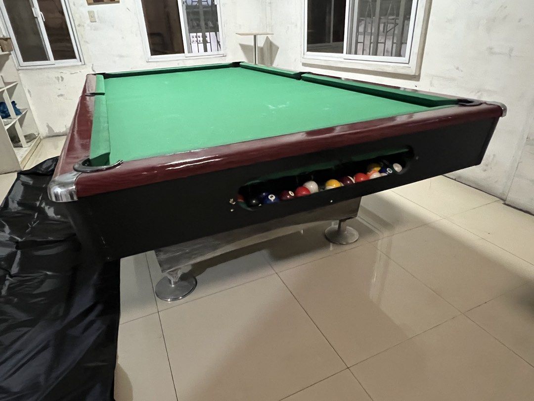 billiards for sale (Category: Billiards and Bowling) located in Manila. Submitted by newriver-b253 (Listing ID 1456381684, Image 2). Description: billiards maxima7 forsale canopy location: 10 socorro at biglang awa subdvision novaliches qc rfs: decluttering mura n po yan kayo n po bahala mag baklas at kabit.