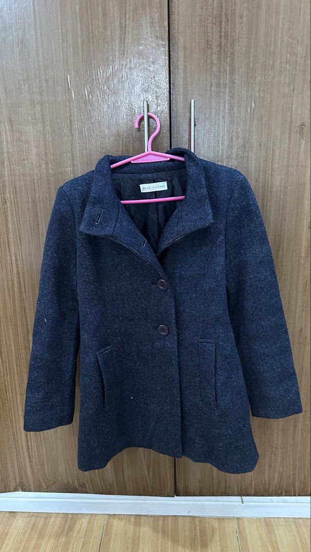 Blue Wool Coat (Category: Coats, Jackets and Outerwear) located in Muntinlupa City. Submitted by pgba_ (Listing ID 1456259107, Image 1). Description: Size XS-S Bought online never used RFS. Have too many coats.