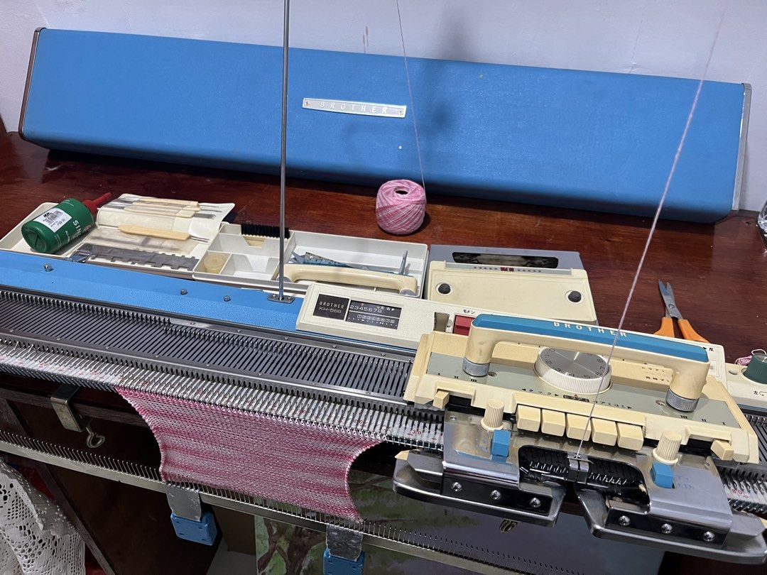 Brother Knitting Machine (Category: Craft Supplies & Tools) located in Santa Rosa. Submitted by declr_wid_me (Listing ID 1456404609, Image 3). Description: Brother KH-588 Knitting Machine All components shown in the photos are included. Machine Condition: • Fully working and tested • Fully functional • Cleaned and serviced • Ready to use upon receipt Perfect for beginners as well as experienced machine knitters. JSmooth carriage movement and well
