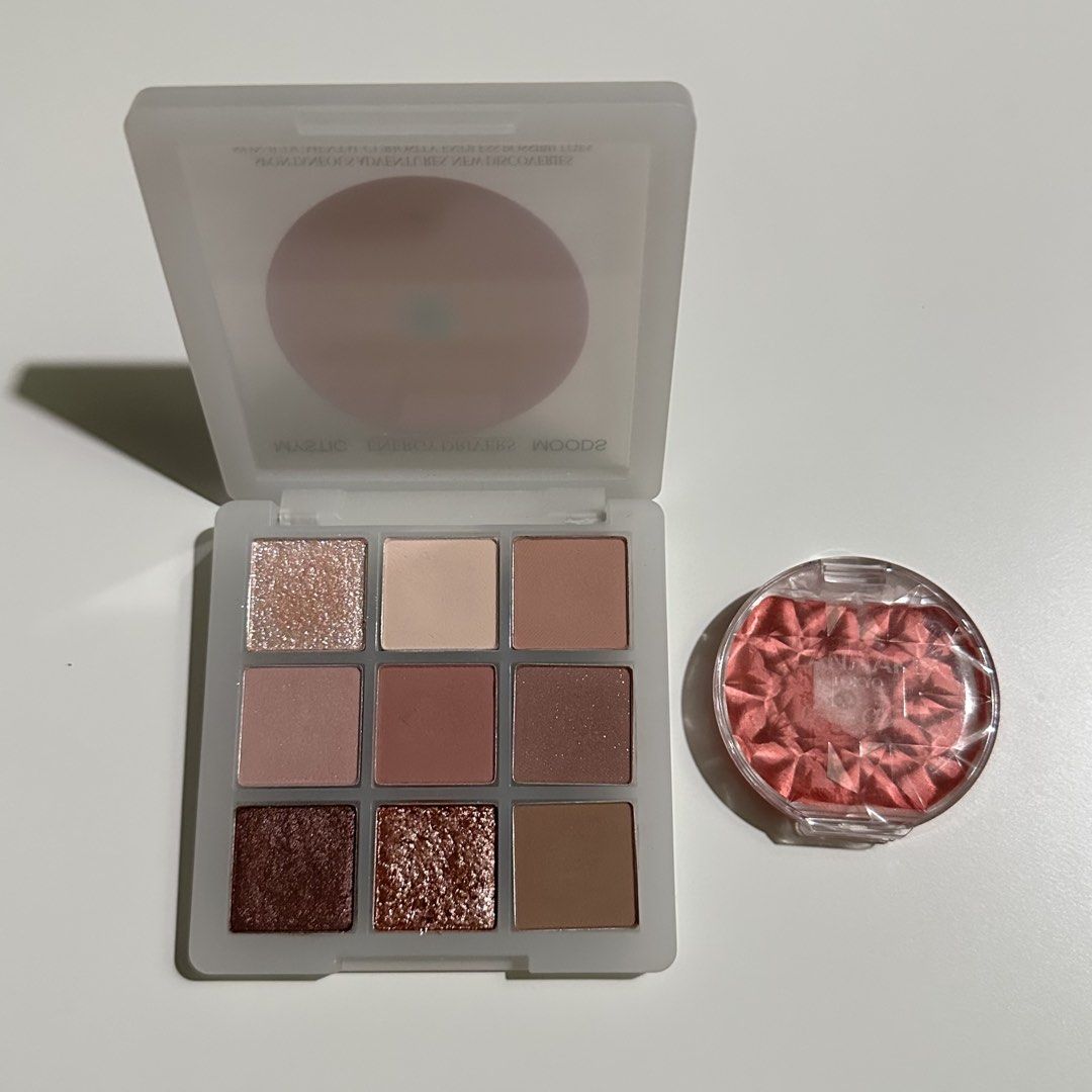 [bundle] 3ce eyeshadow palette + canmake blush (Category: Makeup) located in Mandaluyong City. Submitted by annyeong07_ (Listing ID 1456344923, Image 1). Description: .