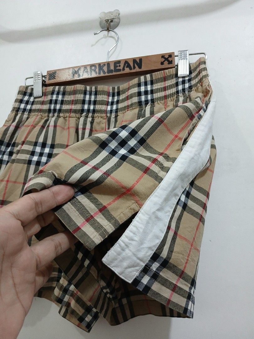 Burberry Nova plaid Shorts (Category: Luxury Apparel) located in Taytay. Submitted by leanmark103093 (Listing ID 1456378248, Image 3). Description: BURB€RR√ Wmns Nova plaid Shorts Size 4 on tag 28 to 32 Waistline 14 Length Excellent Condition No issue 📩📩📩📩.