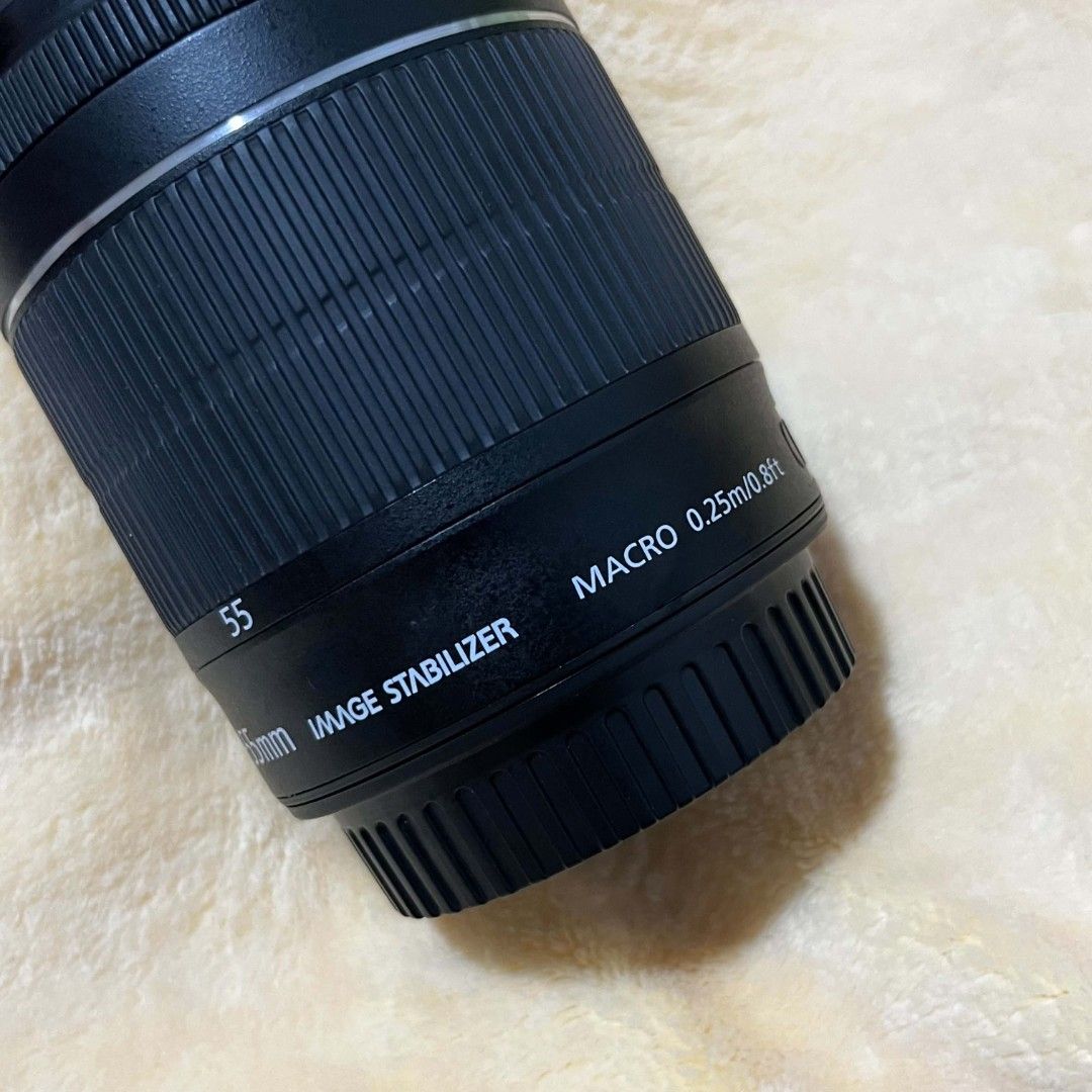 canon 18-55mm EFS lens (Category: Cameras) located in Taguig. Submitted by aewrlds (Listing ID 1456388606, Image 3). Description: as is in the picture like new slightly nego for sure buyers havent checked for 'flaws' bc i dont have a canon cam. but generally it looks clean rfs: binigay sakin but i own a fuji cam.